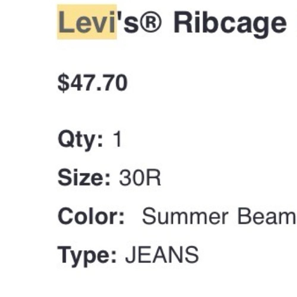 Levi Ribcage Bootcut Jeans - Picture 7 of 7